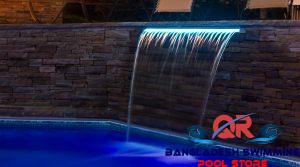 swimming pool water falls
