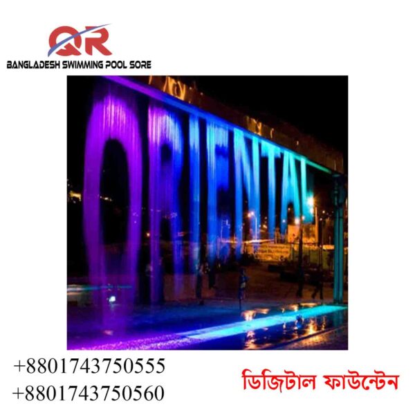 Modern Design Digital Water Curtain Indoor Artificial Waterfall Fountain