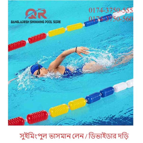 Swimming Pool Floating Lane Divider Ropes / Rope Liner