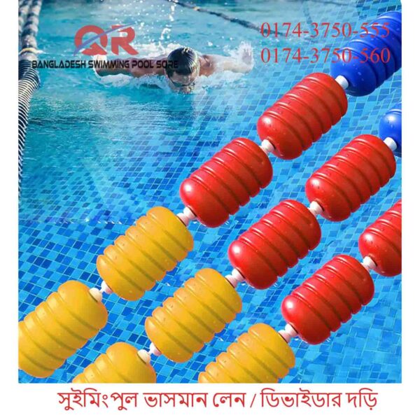 Swimming Pool Floating Lane Divider Ropes / Rope Liner