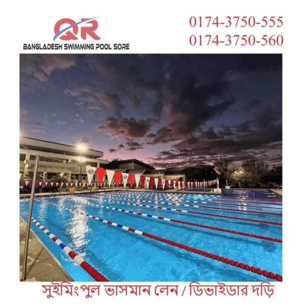Swimming Pool Floating Lane Divider Ropes / Rope Liner