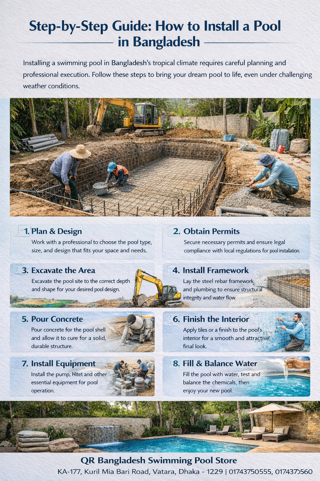 Step-by-Step Guide: How to Install a Pool in Bangladesh