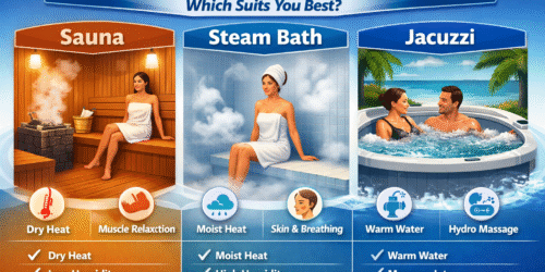 Sauna Steam Bath & Jacuzzi: What’s the Difference & Which Suits You Best